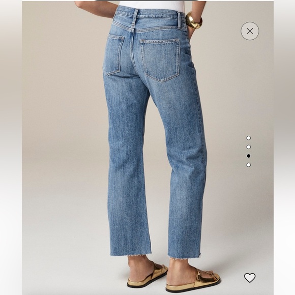 NWT J. crew mid rise relaxed demi boot jeans in size 28 tall - Picture 4 of 9